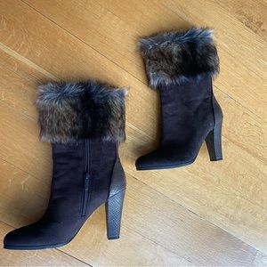 Women’s Heeled Boots with Fur
